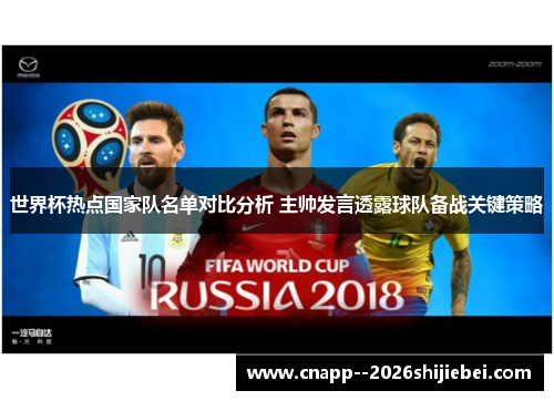 世界杯热点国家队名单对比分析 主帅发言透露球队备战关键策略